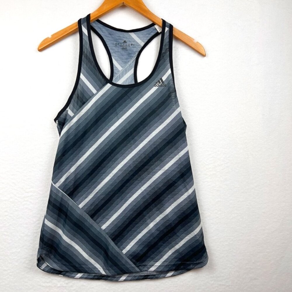 Adidas Workout Striped Tank Top Women's Size: Small